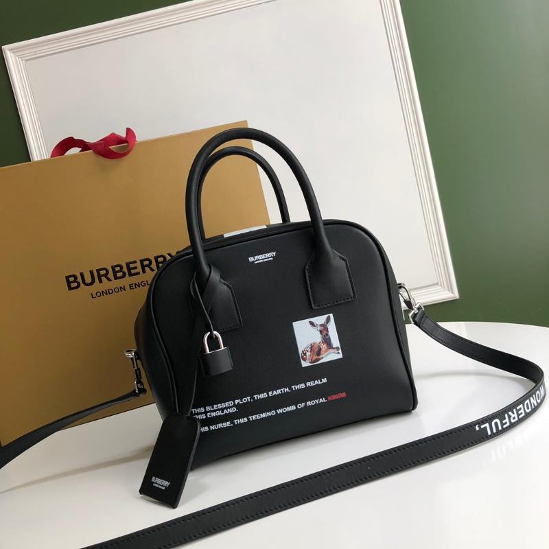 Burberry Handbags 80128361 Full leather montage printing